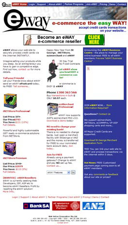eWAY website 2001