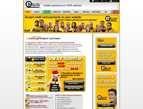 eWAY website 2007
