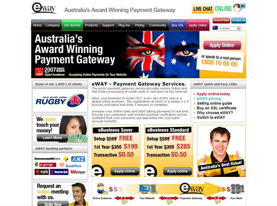 eWAY website 2008