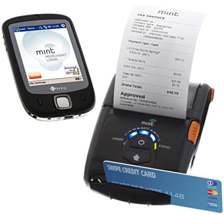 eWAY Mobile Payment with HTC Touch Series II, card reader or printer