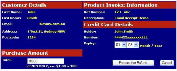 Process Refunds in real-time