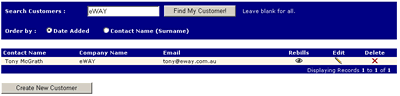 Search Customers