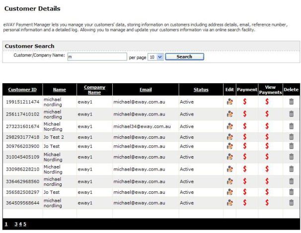 Search Customers
