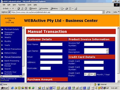 Manual Payment