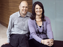 Jeff Bonnes and Delia Timms of Babysitter.com.au