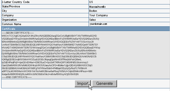Ensim SSL settings