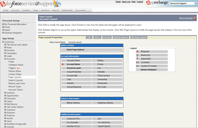 Account Layout