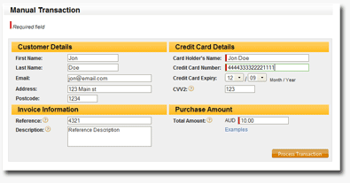 Process Transaction