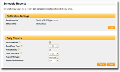 Set Email/SMS Send Time