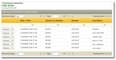 View/Process Stored Transaction