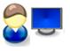 Customer on Computer