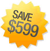 Save $599 with our free setup