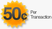 Low Transaction Cost - 50c